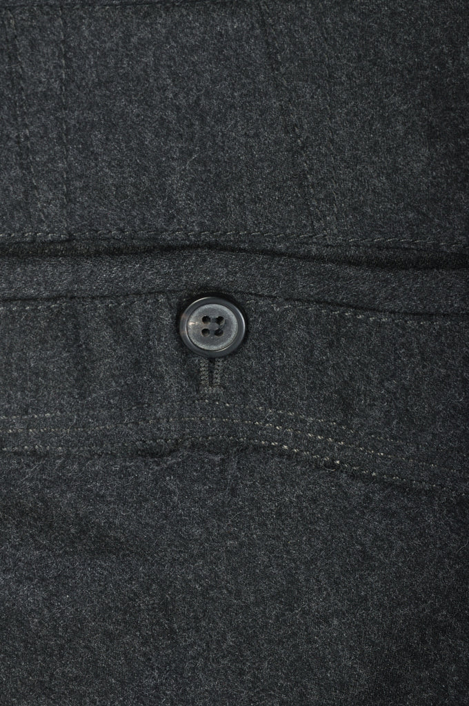 Lanvin Charcoal Grey Flannel Cropped Trousers