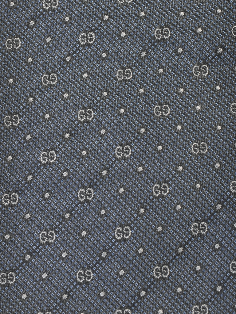Gucci Grey GG Patterned Tie