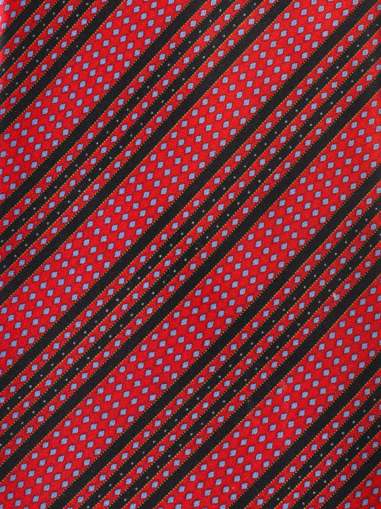 Stefano Ricci Red Patterned Stripe Tie