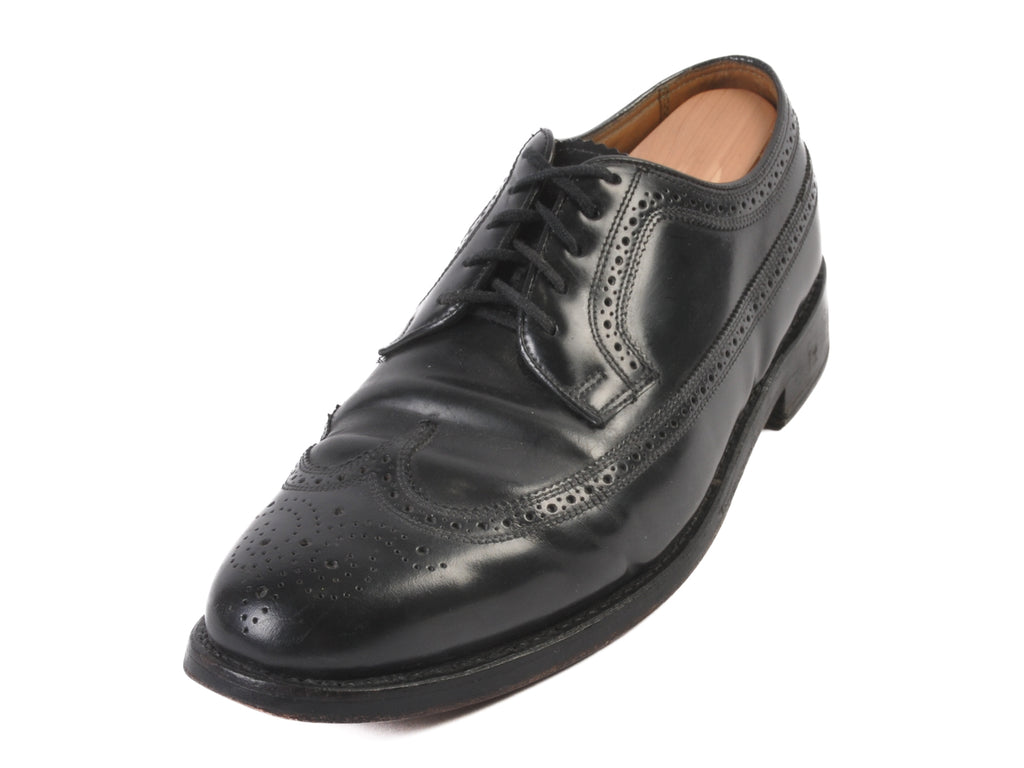 Florsheim Imperial Black Long Wing Shoes
