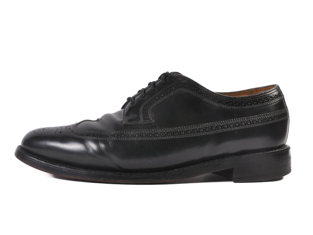 Florsheim Imperial Black Long Wing Shoes