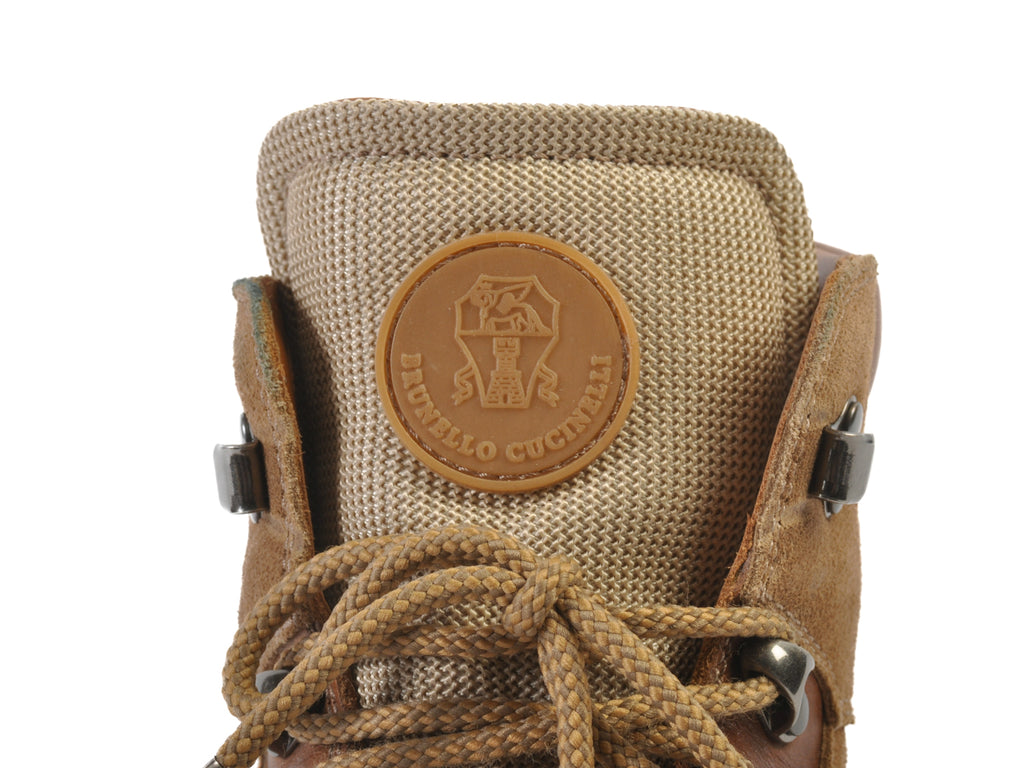 Brunello Cucinelli Brown Suede Hiking Boots