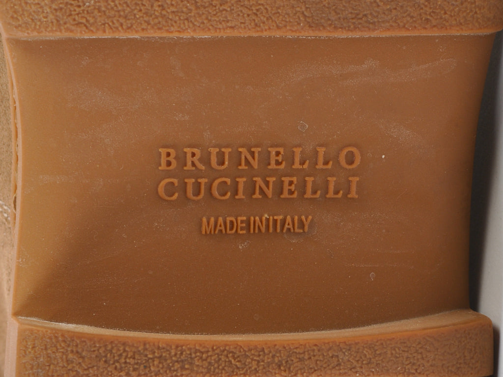 Brunello Cucinelli Brown Suede Hiking Boots