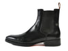 Santoni Black Chelsea Boots