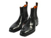 Santoni Black Chelsea Boots