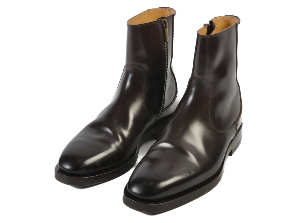 Brunello Cucinelli Brown Side Zip Boots