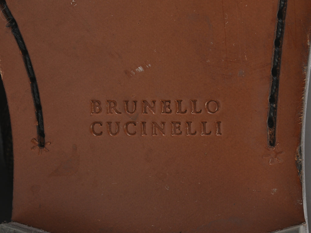 Brunello Cucinelli Brown Side Zip Boots