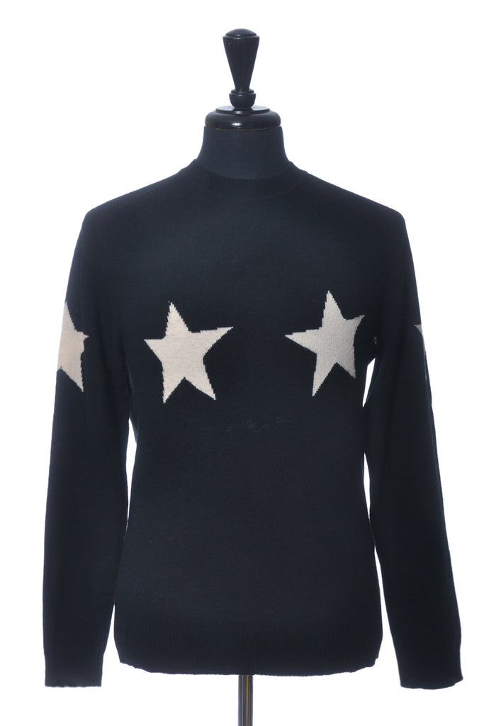 Marc Jacobs Black Star Distressed Sweater