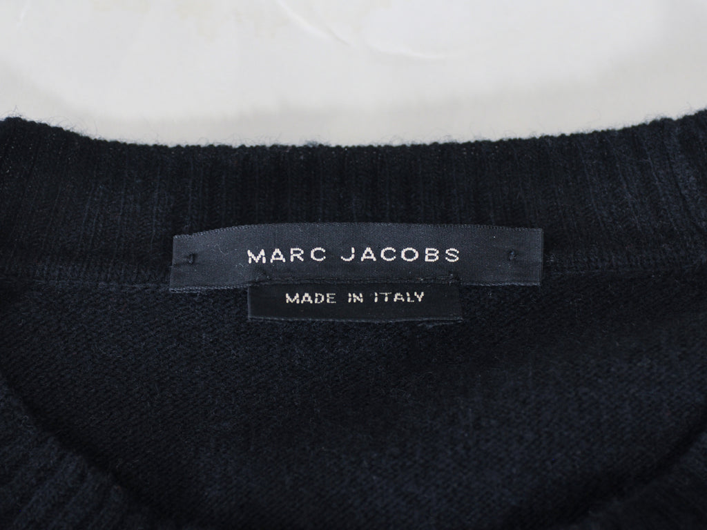 Marc Jacobs Black Star Distressed Sweater