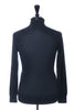 Zegna Deep Navy Blue Casheta Light Roll Neck Sweater