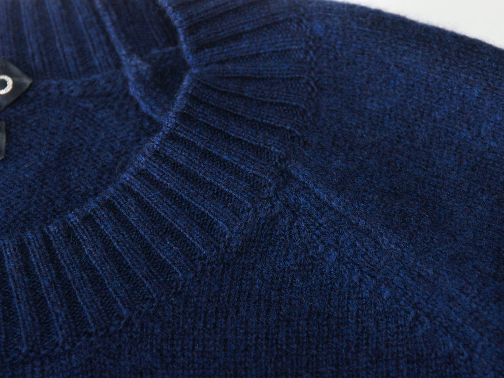 Tom Ford Navy Blue Cashmere Blend Crew Neck Sweater