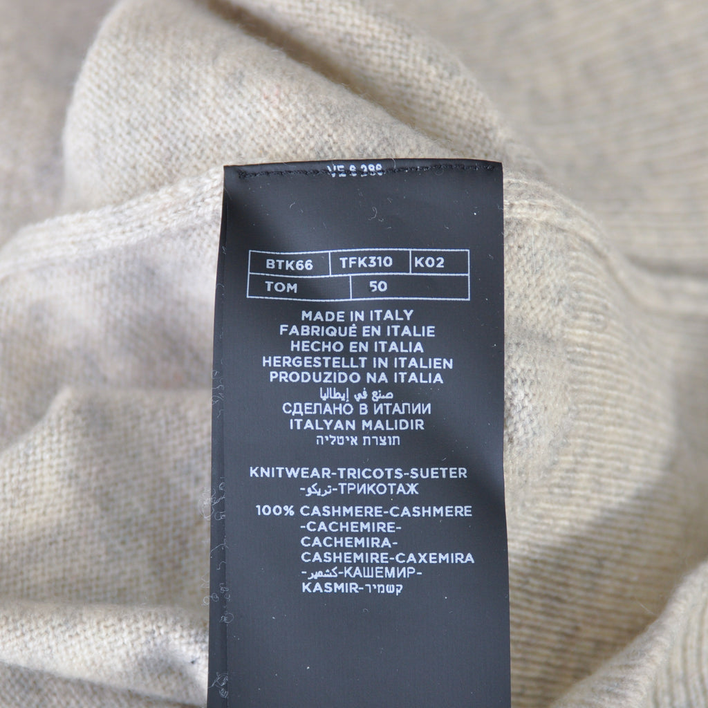 Tom Ford Light Grey Cashmere Crew Neck Sweater