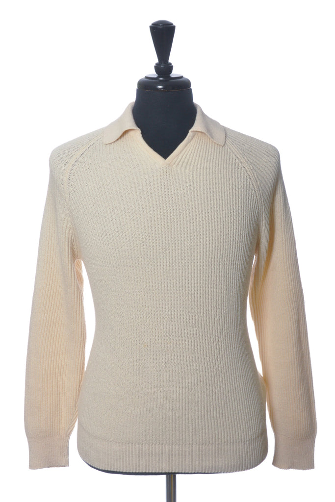 Brunello Cucinelli Beige Collared Sweater