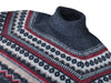 Brunello Cucinelli Grey Nordic Patterned Roll Neck Sweater
