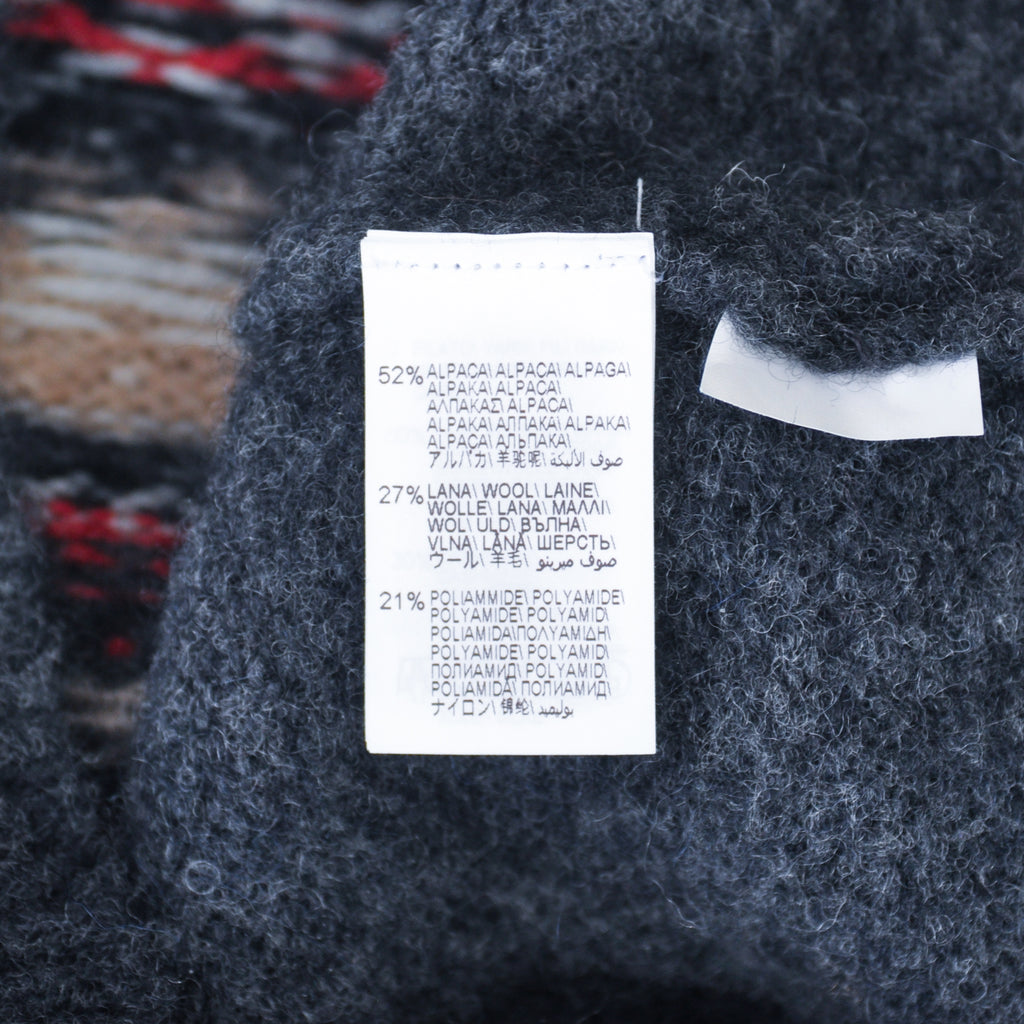 Brunello Cucinelli Grey Nordic Patterned Roll Neck Sweater