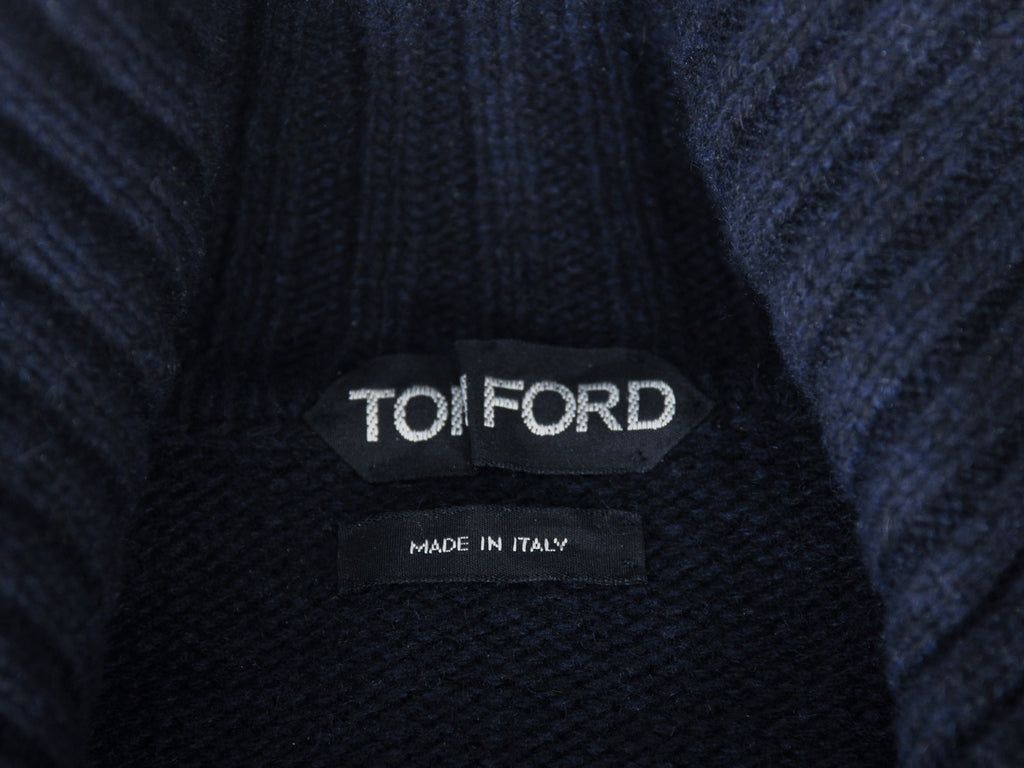 Tom Ford Black Cashmere Cardigan Sweater