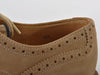 Brunello Cucinelli Brown Suede Wingtip Shoes