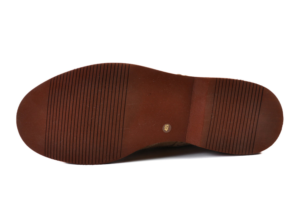 Brunello Cucinelli Brown Suede Wingtip Shoes