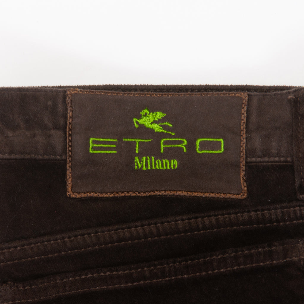 Etro Brown Velvet Pants