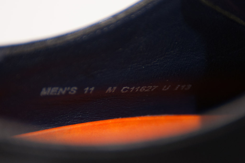 Cole Haan Black Leather Derby Shoes