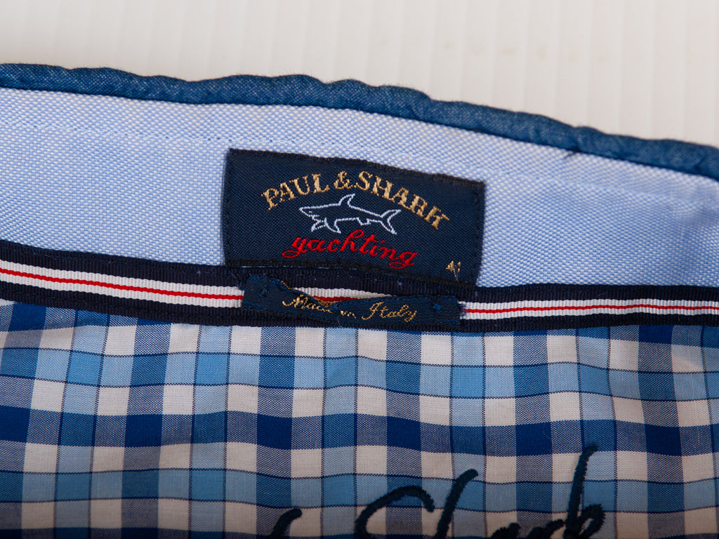 Paul & Shark Yachting Dark Blue Washed Chambray Shirt