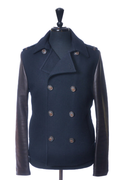 Mackage Navy Blue Varsity Jacket