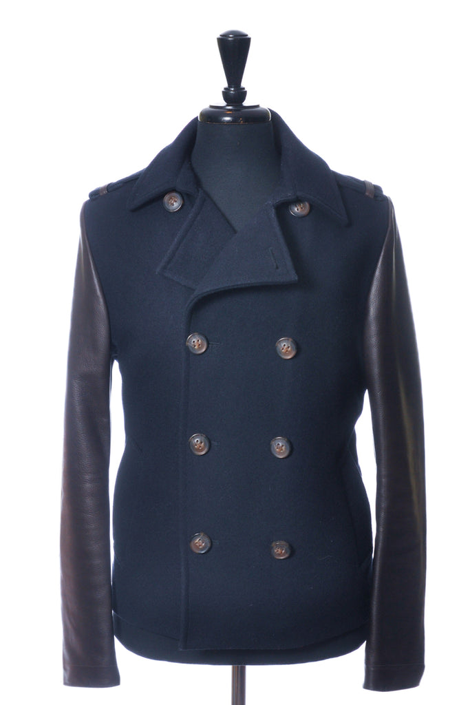 Mackage Navy Blue Varsity Jacket