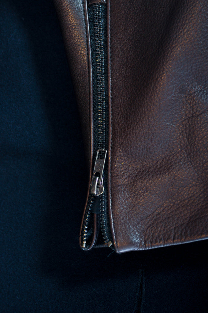 Mackage Navy Blue Varsity Jacket