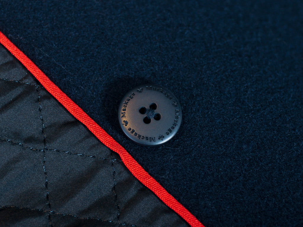 Mackage Navy Blue Varsity Jacket