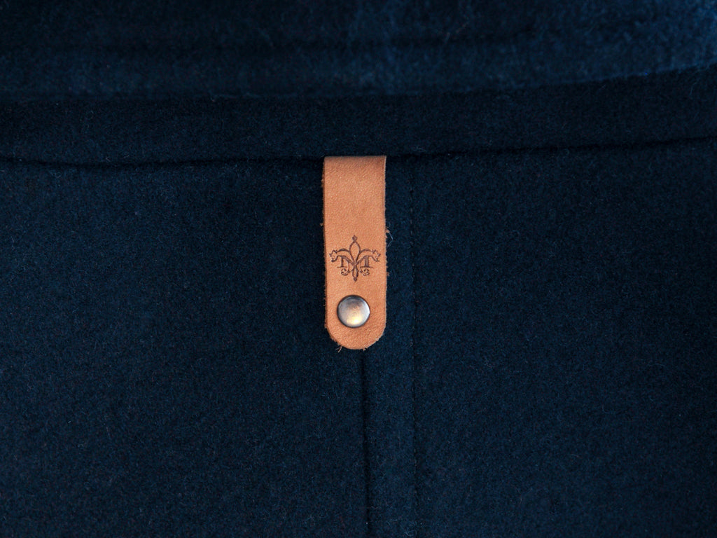 Mackage Navy Blue Varsity Jacket