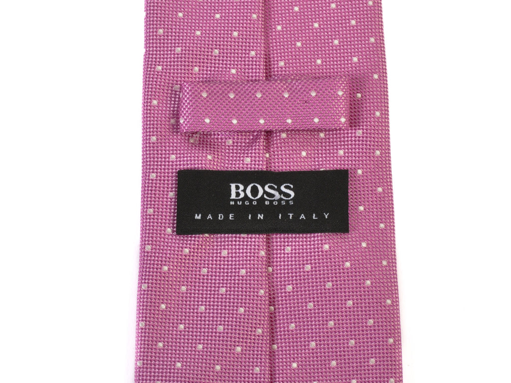 Hugo Boss Pink Polka Dot Tie