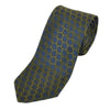 Etro Green on Blue Geometric Tie