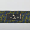 Etro Green on Blue Geometric Tie