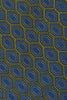 Etro Green on Blue Geometric Tie