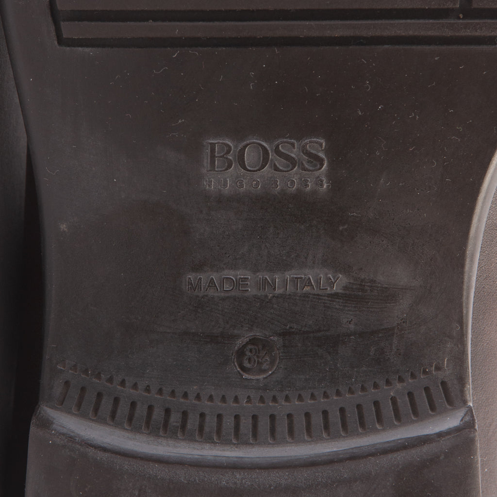 Hugo Boss Brown Leather Cap Toe Oxfords