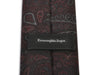Ermenegildo Zegna Merlot Damask Print Wool Tie