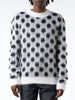 Marni NWOT Black on White Polka Dot Fuzzy Wuzzy Mohair Sweater