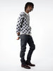 Marni NWOT Black on White Polka Dot Fuzzy Wuzzy Mohair Sweater