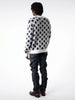 Marni NWOT Black on White Polka Dot Fuzzy Wuzzy Mohair Sweater