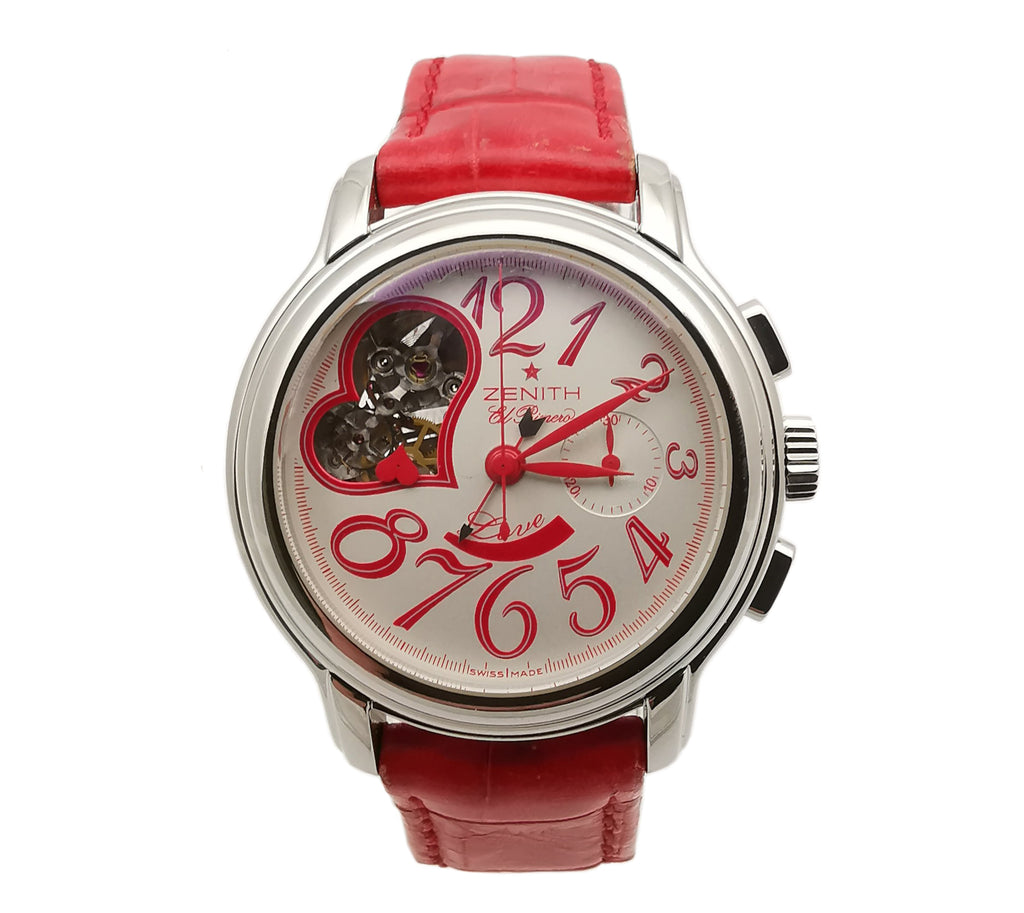 Zenith El Primero Women's Red Open Heart Chronograph Watch