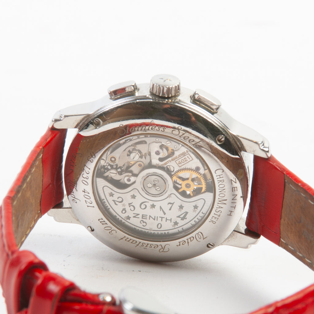 Zenith El Primero Women's Red Open Heart Chronograph Watch