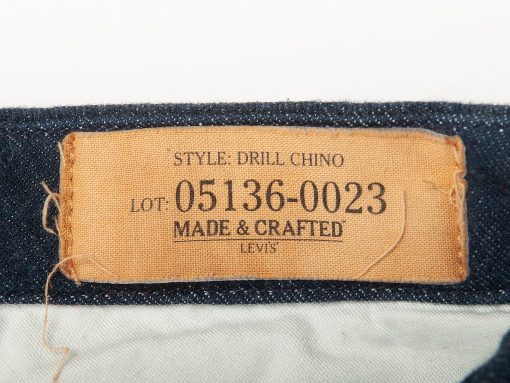Levi’s Made & Crafted Blue Flannel Drill Cuffed Chino