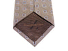 Ermenegildo Zegna Slate Brown Geometric Tie. Luxmrkt.com menswear consignment Edmonton