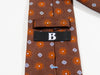 Braemore Brown Geometric Tie