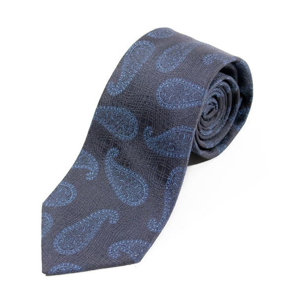 Braemore Grey Paisley Tie