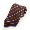 Tino Cosma Brown Stripe Silk Tie for Luxmrkt.com Menswear Consignment Edmonton