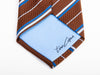 Tino Cosma Brown Stripe Silk Tie for Luxmrkt.com Menswear Consignment Edmonton