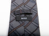 Hugo Boss Charcoal Grey Check Tie for Luxmrkt.com Menswear Consignment Edmonton