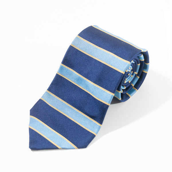 Brooks Brothers Blue Striped Silk Tie for Luxmrkt.com Menswear Consignment Edmonton