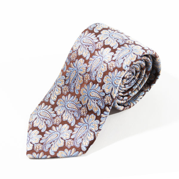 Hugo Boss Brown Paisley Tie for Luxmrkt.com Menswear Consignment Edmonton